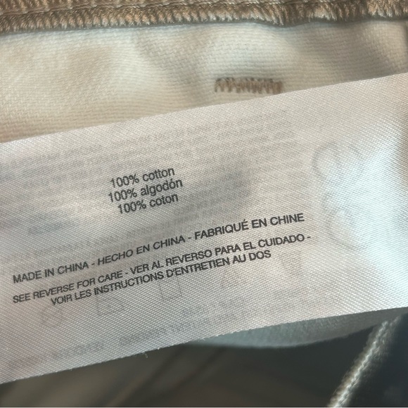 Circus NY metallic gold foil High Rise Slouchy Cargo Denim Jean pants NWT - Picture 6 of 16